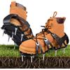 Qdreclod Arieggiatore Prato Scarpe, Scarpe Chiodate per Prato con 22 Chio, Cinghie Regolabili, Scarpe Chiodate Giardino, Scarificatore Arieggiatore Manual, Aeratore Scarpe da Prato per Erba Giardino Patio