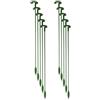 Ruwshuuk Pali per piante da interno, 10 pali per fiori da giardino, riutilizzabili, per interni, per orchidee, rose, pomodori, gigli, serre, balconi