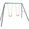 vidaXL Set Altalene con 2 Sedili in Acciaio