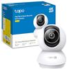 Tapo C250 4K 8MP Telecamera Wi-Fi Interno, AI Auto-Zoom Tracking Persone/Animali, Visione Notturna, Allarme acustico e luminoso integrato, Compatibile con Google e Alexa