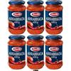Italy Shop Service Barilla Salsa Arrabbiata al Pomodoro e Peperoncino, Confezione da 6 Barattoli, 400g per Barattolo, + portachiavi italy shop service