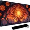 MPLRC PLAYMAT MTG - Tappetino da gioco per giochi da tavolo + borsa impermeabile nera, bordi cuciti, superficie in gomma liscia, tappetino da gioco MTG con zone (un tappetino da gioco originale) (senza zona, 5)