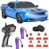 KBIBCK RC Drift Car, 1:24 Mini Macchina Telecomandata Drift, 18 km/h, 2,4 GHz, 4WD Telecomando Drift Auto, Mini Auto da Drift Telecomandata con Luce LED per Bambini e Adulti dai 6 Anni di età (Blu)