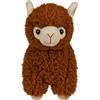 Kremstal Alpakahof Peluche di alpaca, morbido, marrone, beige, rosa o bianco, circa 22 cm, morbido peluche lama per bambini e adulti (marrone)