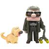 Bullyland Set Disney Up!, Carl Fredricksen e Dug, Figurine Dipinte a Mano Senza PVC, Gioco di Immaginazione, Figure Collezionabili e Cake Design, 3+