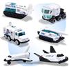 Oriate Diecast - Set regalo per esplorare l'astronave spaziale, 6 pezzi, razzo, sonda spaziale, mini giocattoli per laboratori mobili, per ragazzi e ragazze dai 3 anni in su, regali creativi