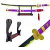 FEENOMENN One Piece - Zoro Katana Replica Lama di Legno - ENMA (Viola)
