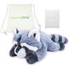 Capybaraflying Procione Peluche Realistico, Cuscino Grigio Pesante e Coccoloso per Bambini