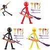 Generico Set Di Action Figure Da Collezione Con 7 Armi, Nuova Figura in Stop Motion 2026, Action Figure Snodabili, Bambola Meccanica A Figura Intera, Divertente Decorazione Da Scrivania (3 PCS-B)