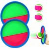 Fuantuda Racchette Spiaggia Set, Gioco di Lancio della Palla, Giochi Spiaggia Bambini, 2 Pagaia e 2 Palle Set, Giochi per Esterni, Appiccicoso Racchetta Giocattolo per 2 3 4 5 6 7 8 9 10 Anni