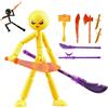 Generico Set Di Action Figure Da Collezione Con 7 Armi, Nuova Figura in Stop Motion 2026, Action Figure Snodabili, Bambola Meccanica A Figura Intera, Divertente Decorazione Da Scrivania (#E)