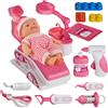 Mimoqk Kit Dentista Bambini | Giocattoli Educativi Realistici per Gioco di Ruolo Divertente - Kit Medico per Bambini,per Apprendimento Scuola Materna Asilo Attività Festive Casa e Libero