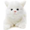 Uni-Toys - Gatto bianco, sdraiato - 20 cm (lunghezza) - gattino di peluche - peluche