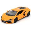 imtfzct 1/36 Lamborghini Reventon giocattolo auto modello auto con funzione di ritiro giocattolo con porta aperta, adatto per collezione e regalo per giocattoli per bambini (arancione)