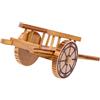 Toyvian Carriola in Legno Miniatura Decorazione per Mini Giardino e Paesaggio da Tavolo, Giocattolo Creativo per Ragazzo Ragazza e Collezionisti di Carrelli
