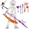 Generico Set Di Action Figure Da Collezione Con 7 Armi, Nuova Figura in Stop Motion 2026, Action Figure Snodabili, Bambola Meccanica A Figura Intera, Divertente Decorazione Da Scrivania (#A)