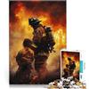 AITEXI puzzle 1000 pezzi per adulti Vigile del fuoco e bambino Difficile da completare ma divertente e umoristico Decorazione perfetta 38x26cm