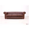 VAMA Divani Divano Chesterfield 3 posti marrone