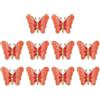 PATIKIL 10 toppe termoadesive ricamate a forma di farfalla, da cucire, per zaini, abbigliamento, scarpe, cappelli, fai da te, colore: arancione