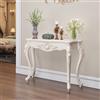 SEIFE Elegante consolle bianca con finiture oro/argento, tavolo d'ingresso vintage, tavolino d'appoggio con contenitore per soggiorno e corridoio, atrio, facile da montare(White+Gold,100cm/39.3in)