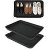 PaxCulina Set di 3 scolapiatti per scarpe, impermeabili, 35 x 27 x 3 cm, nero