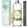 SCENTORINI Diffusore di profumo per camera citronella 500 ml di ricambio di olio essenza, deodorante per la casa fragranza duratura per la casa, il bagno e la decorazione della stanza