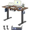 FLEXISPOT Scrivania Regolabile in Altezza 140×80 cm - Con Ganci e Piano Monoblocco 25 mm, Scrivania Ergonomica con Display LED Altezza e Funzione Memoria