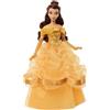 Mattel Disney Princess - Belle Principessa Scintillante, bambola ispirata al film Disney La bella e la bestia, con abito rimovibile e accessori come scarpe e orecchini inclusi, JLK31