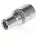GEDORE Inserto per Chiave a Bussola, Attacco 1/4 pollici, 6.3 mm, Bocca Esagonale, Chiave a Bussola 5 mm, Utensile, 20 5, Acciaio Cromato