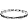 Generico Bracciale Uomo Liu Jo Tennis in Acciaio zirconi Neri MLJ525