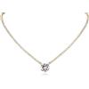 ZAVANA Collana Tennis Statement Oro Donna con Zirconia Cubica Trasparente e Pietra Centrale Rotonda 12 mm - Girocollo Elegante 40+5 cm
