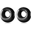 Longbeauty Pesi auricolari magnetici per misuratori di orecchie allungati, orecchini in acciaio inox, dilatatore, piercing 0 G (8 mm), 2 G (6 mm), 0G (8mm)