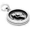 TheCharmWorks Ciondolo TheCharmWorks in argento Sterling a forma di bussola con freccia mobile