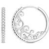 Parmuz Orecchini a cerchio in argento Sterling 925 per donna farfalla grande piccolo Huggie, diversi orecchini ipoallergenici, alla moda, alla moda, gioielli per feste di compleanno, GROSS, Zirconia