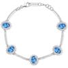 Brosway Bracciale Donna, Bracciale Rigido in Argento e Freedom Blue | Collezione Fancy - FFB35