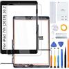 H&LYCYJ Touch Screen per iPad 7th (2019) 10.2 Pollici A2197 A2200 A2198 Touch Screen Digitalizzatore Vetro Schermo di Ricambio Assembly with Kit (Nero con Pulsante Home, No LCD)