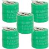 vhbw 5x NiMH Batteria a bottone di ricambio 2 pin tipo 4/V15H 20mAh 4,8V compatibile con batterie compatibile con modellismo, luci solari ecc.