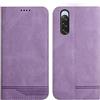 Rostsant Cover per Sony Xperia 10 V 5G in pelle PU Sony 10 V 5G Portafoglio Magnetico Custodia di Protezione per Sony Xperia 10 V 5G - Viola