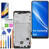 HLYGZX Schermo LCD per Samsung Galaxy A41 TFT A415F/DSN A415F/DSM A415F Display Schermo Sostituzione Assembly Kit di Riparazione (Nero con Cornice, Senza Impronta Digitale)