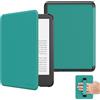 MoKo Custodia per Ebook Reader da 6(11a Gen-2024/2022), Cover a Conchiglia Leggera Cinturino per la mano con Auto Sonno/Sveglia per 11a Gen 2024,NON per Kobo Aura 2/Remarkable, Verde Giada