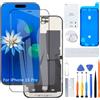 H&LYCYJ Display Schermo per iPhone 15 Pro A2848 A3101 | Wear toolkit，Display HD，Sostituire lo schermo，Per i modelli:A2848 A3101 A3102 A3104