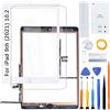 H&LYCYJ Touch Screen per iPad 9th (2021) 10.2 pollici A2603 A2604 Touch Screen Digitalizzatore Vetro Schermo di Ricambio Assembly with Kit (Bianco con Pulsante Home, No LCD)
