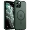 TOCOL Cover Magnetica per iPhone 11 Pro 5,8 Pollic, Compatibile con MagSafe, Custodia Antiurto Traslucida Opaca, Verde Alpino