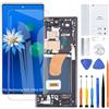 H&LYCYJ Display Schermo per Samsung Galaxy S23 Ultra 5G TFT S918B S918B/DS S918U LCD Schermo Kit di Ricambio（Nero con Cornice, Senza impronte digitali)
