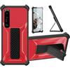 Aroepurt Custodia per Sony Xperia 1 III Coque Custodia Case Ibrida [Con protezione dello schermo in vetro temperato] [supporto magnetico pieghevole] [resistente alle impronte digitali smerigliato] Rose