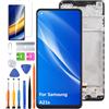 HLYGZX Display Schermo per Samsung A21s A217F A217F/DS A217F/DSN con Cornice | con kit di riparazione，PLS LCD，HD Display，Sostituire lo schermo,per Modello:A217M A217M/DS A217N