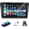 NHOPEEW 4 + 64G Radio Auto per Mazda 3 2003-2009 - Radio Android da 9 Pollici con Senza fili Carplay e Android Auto - Mirror Link 32EQ DSP Schermo Diviso + Telecamera di Retromarcia & Microfono