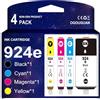 OGOUGUAN Cartuccia d'inchiostro compatibile 924e (XL), compatibile con H-P OfficeJet Pro 8120,8123,OfficeJet Pro 8122e 8124e 8125e 8132e 8134e 8135e 8138e 8139e All-in-One Printer (4 con chip)