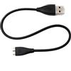 System-S Cavo USB 2.0 24 cm cavo di ricarica per Fitbit Charge HR Smartwach in nero