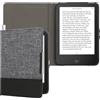 kwmobile Cover Compatibile con Tolino Vision 1/2 / 3/4 HD - Custodia a Libro in Tela e Pelle PU - Flip Case per eReader